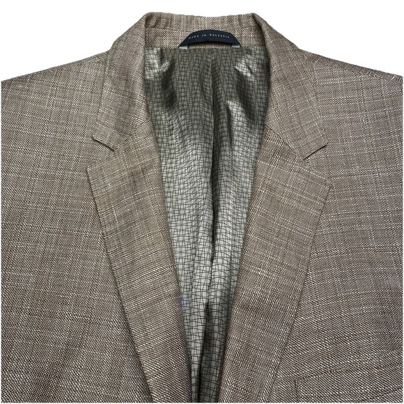 Hugo Boss Other - Hugo Boss TheKeys12 Blazer Sport Coat 44L 2B2V Reda Linen Wool Brown